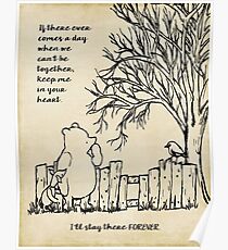 Winnie the Pooh - behalte mich in deinem Herzen Poster