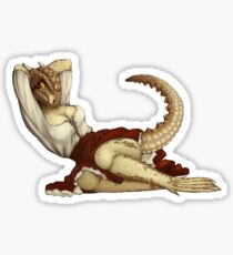 Lusty Argonian Maid Pinup 10 Sticker