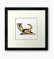 Lusty Argonian Maid Pinup 10 Framed Print