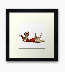 Lusty Argonian Maid Pinup 12 Framed Print