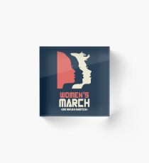 Official Women's March 2017 Tee Acrylic Block
