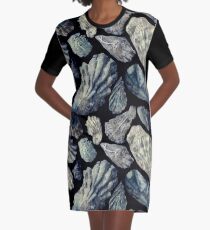 Oyster Shells Graphic T-Shirt Dress