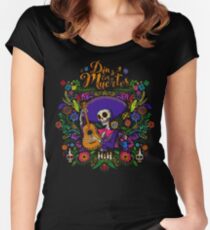 Camiseta entallada de cuello redondo DIA DE LOS MUERTOS