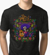 DIA DE LOS MUERTOS Tri-blend T-Shirt