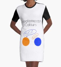Complementary Colours Pun Graphic T-Shirt Dress