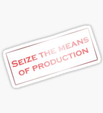 Seize production communist stamp Sticker
