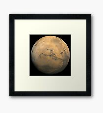 Global mosaic of Mars. Framed Print
