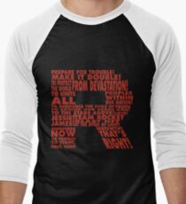 Team Rocket R Typography Men's Baseball ¾ T-Shirt