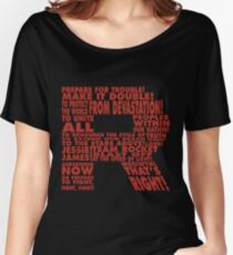 Team Rocket R Typography Women's Relaxed Fit T-Shirt