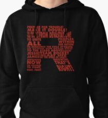 Team Rocket R Typography Pullover Hoodie