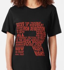 Team Rocket R Typografie Slim Fit T-Shirt