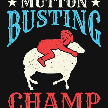 Artwork thumbnail, Mutton Busting Champ Sheep Riding Rodeo by jaygo
