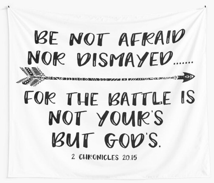 be-not-afraid-bible-verse-wall-tapestries-by-motivateme-redbubble