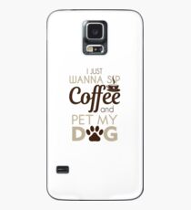 Kaffee & Haustier mein Hund Hülle & Klebefolie für Samsung Galaxy