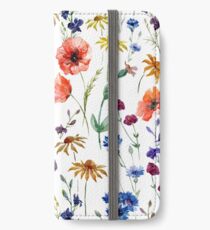 wild flower watercolor iPhone Wallet/Case/Skin