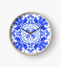 Portuguese azulejo tiles. Clock