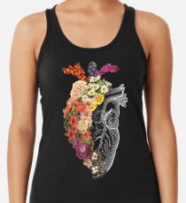 Blumen-Herz-Frühling Racerback Tank Top