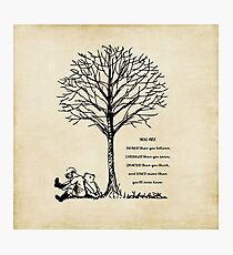 Winnie the Pooh - You are Braver Photographic Print