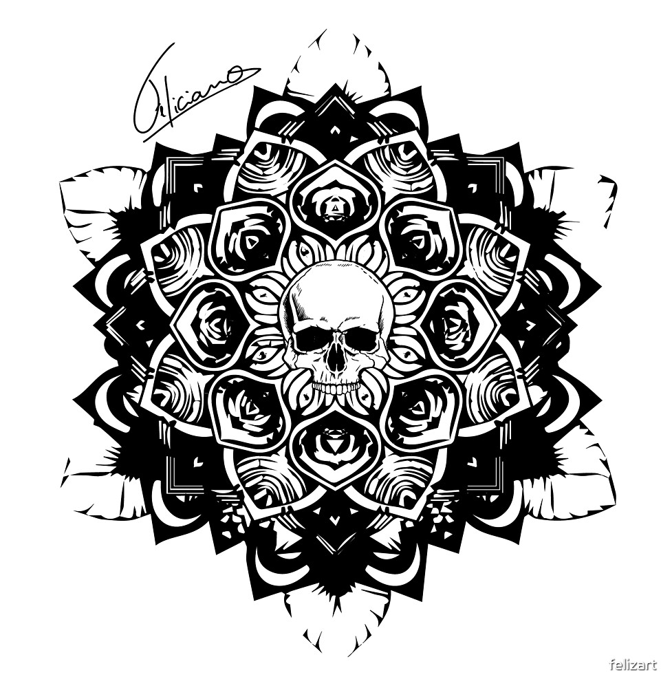 Skull Mandala Coloring Pages