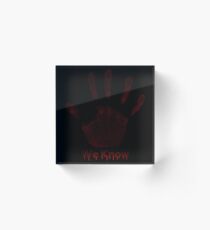 We Know Acrylic Block