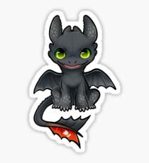Happy Chibi Toothless Sticker