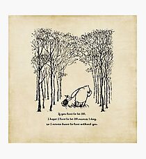 Winnie the Pooh - Wenn du 100 bist Fotodruck