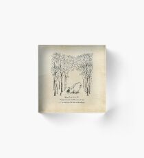 Winnie the Pooh - If you live to be 100 Acrylic Block