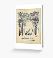 Winnie the Pooh - If you live to be 100 Greeting Card