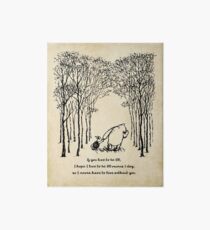 Winnie the Pooh - If you live to be 100 Art Board