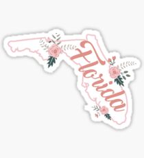 Florida Floral Roses Sticker