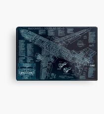 McDonnell Douglas MD-11 sketch Metal Print