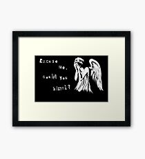 Tearful angel Framed Print