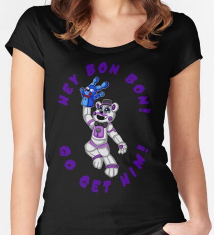 Funtime Freddy Womens Fitted Scoop T Shirt By Toy Bonnie - 