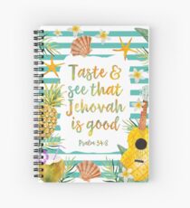 Cuaderno de espiral Pruebe y vea que Jehová es bueno