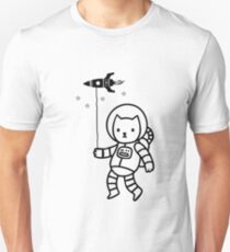 Raum Katze Slim Fit T-Shirt