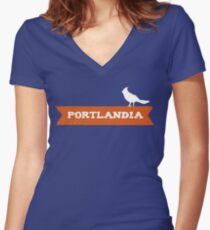 Put a Bird on it Women's Fitted V-Neck T-Shirt