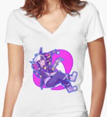 TEAM SKULL BOSS GUZMA Women's Fitted V-Neck T-Shirt