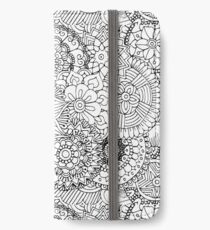 Black and white iPhone Wallet/Case/Skin