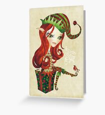 Elfie Elf Greeting Card