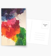 Blotched colours Postcards