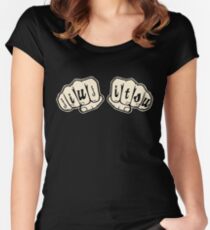 Jiu jitsu Knuckle Tattoo - BJJ & Jiu-jitsu Women's Fitted Scoop T-Shirt