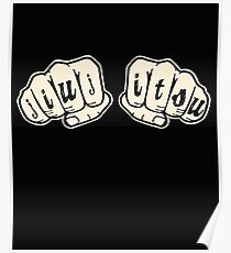 Jiu jitsu Knuckle Tattoo - BJJ & Jiu-jitsu Poster