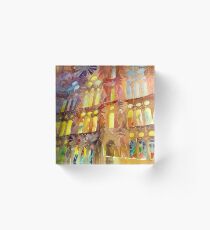 Sagrada Familia Barcelona interior Acrylic Block