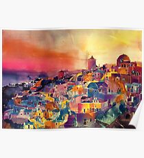 Santorini Poster