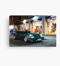 Green Countach 25th Anniversary Canvas Print