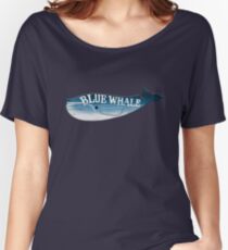 A Blue Whale Casts Dark Shadows Women's Relaxed Fit T-Shirt