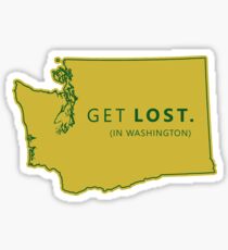 Get Lost in Washington WA State Sticker