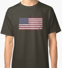 Vintage Look Stars and Stripes American Flag Classic T-Shirt