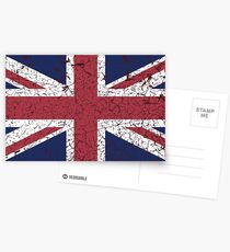 Vintage look Union Jack Flag of Great Britain Postcards