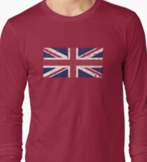 Vintage look Union Jack Flag of Great Britain Long Sleeve T-Shirt